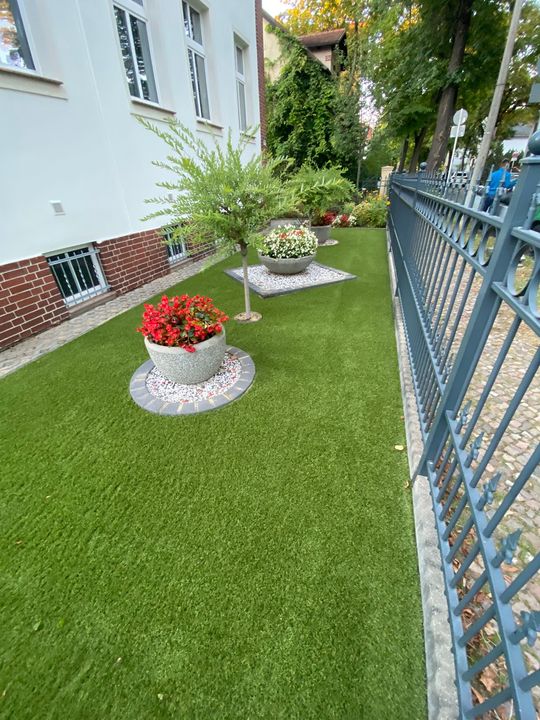 In diesem schönen und der Einfahrt in Berlin wurde der